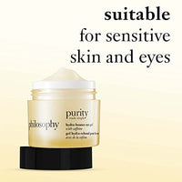 Thumbnail for philosophy purity made simple hydra-bounce eye gel - with meadowfoam seed oil, shea butter & gingko extract – provides 24-hour hydration for brighter & smoother skin - 0.5 fl oz