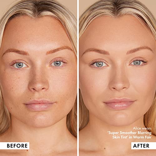 ICONIC LONDON Super Smoother Blurring Skin Tint | Light to Medium Coverage, Hydrating, Ultra-Lightweight Tinted Moisturizer, Cruelty-Free, Vegan Makeup (Warm Fair) 1.01 Fl oz