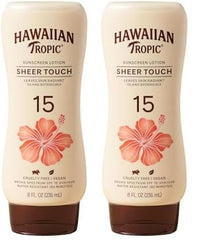 Thumbnail for Hawaiian Tropic Sheer Touch Lotion Sunscreen SPF 15, 8oz | Hawaiian Tropic Sunscreen SPF 15, Sunblock, Broad Spectrum Sunscreen, Oxybenzone Free Sunscreen, Body Sunscreen SPF 15, 8oz (Pack of 2)
