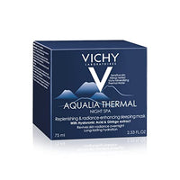 Thumbnail for Vichy Aqualia Thermal Spa Face Night Cream and Overnight Mask with Hyaluronic Acid, Moisturizer for Face and Neck, Moisturizing Night Time Anti Wrinkle Cream, Light Scent, Paraben Free