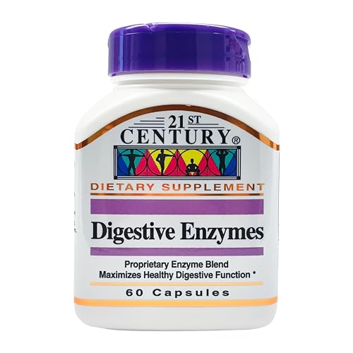 21st Century Digestive Enzymes Capsules, 60 Count (Pack of 3)