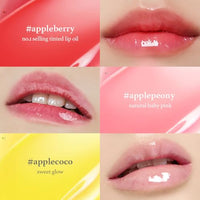 Thumbnail for NOONI Korean Vegan Appleseed Lip Oil Gift Set - Limited Edition | Long-Lasting, Moisturizing, Plumping, Revitalizing for Dry Lips, Waterproof, No Peel Off, Hydrating, 0.12 Oz x 3ea