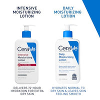 Thumbnail for CeraVe Intensive Moisturizing Lotion, Hydro-Urea + Shea Butter, Body Lotion For Dry Skin, Relieves Signs Of Extra Dry Skin, Non Greasy Hydrating Cream For Rough, Tight, Red & Itchy Skin, 8oz