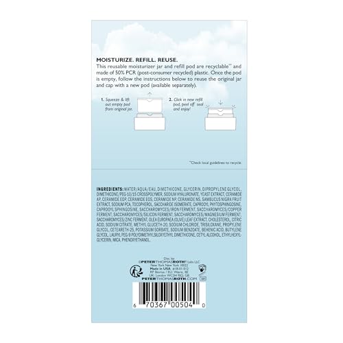 Peter Thomas Roth | Water Drench® Hyaluronic Cloud Cream Hydrating Refillable Moisturizer | Hyaluronic Acid Cream For All Skin Types, Line-Smoothing, Fragrance-Free