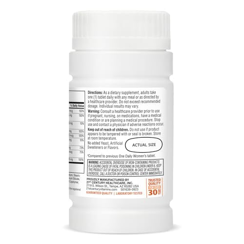 21st Century One Daily Women's Tablets, 100 Count