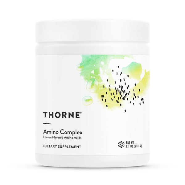 THORNE - Amino Complex - Clinically-Validated EAA and BCAA Powder for Pre or Post-Workout - Promotes Lean Muscle Mass & Energy Production* - NSF Certified for Sport - 30 Servings - 8.1 Oz - Lemon