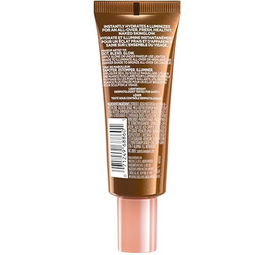 L'Oreal Paris Makeup True Match Lumi Glotion, Natural Glow Enhancer, Illuminator Highlighter, Bronzing Drops For a Sun-Kissed Glow, 905 Rich