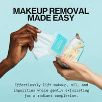 Thumbnail for Pacifica Makeup Remover Face Wipes - Daily Facial Cleansing & Exfoliating Towelettes - Biodegradable - Organic - w/ Gycolic Acid - Clean Beauty Vegan & Cruelty-Free Dermatologist Tested 30 Count