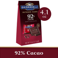 Thumbnail for Ghirardelli 92% Cacao Dark Chocolate Intense Dark Medium Bag, 4.1 oz Pack of Two
