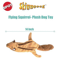 Thumbnail for SPOT Skinneeez Flying Squirrel 14 Inch Stuffing-Free Plush Squeaky Dog Toy – Soft Tug-of-War Toy for Small and Medium Dogs – Mess-Free Interactive Chew Toy for Moderate Chewers