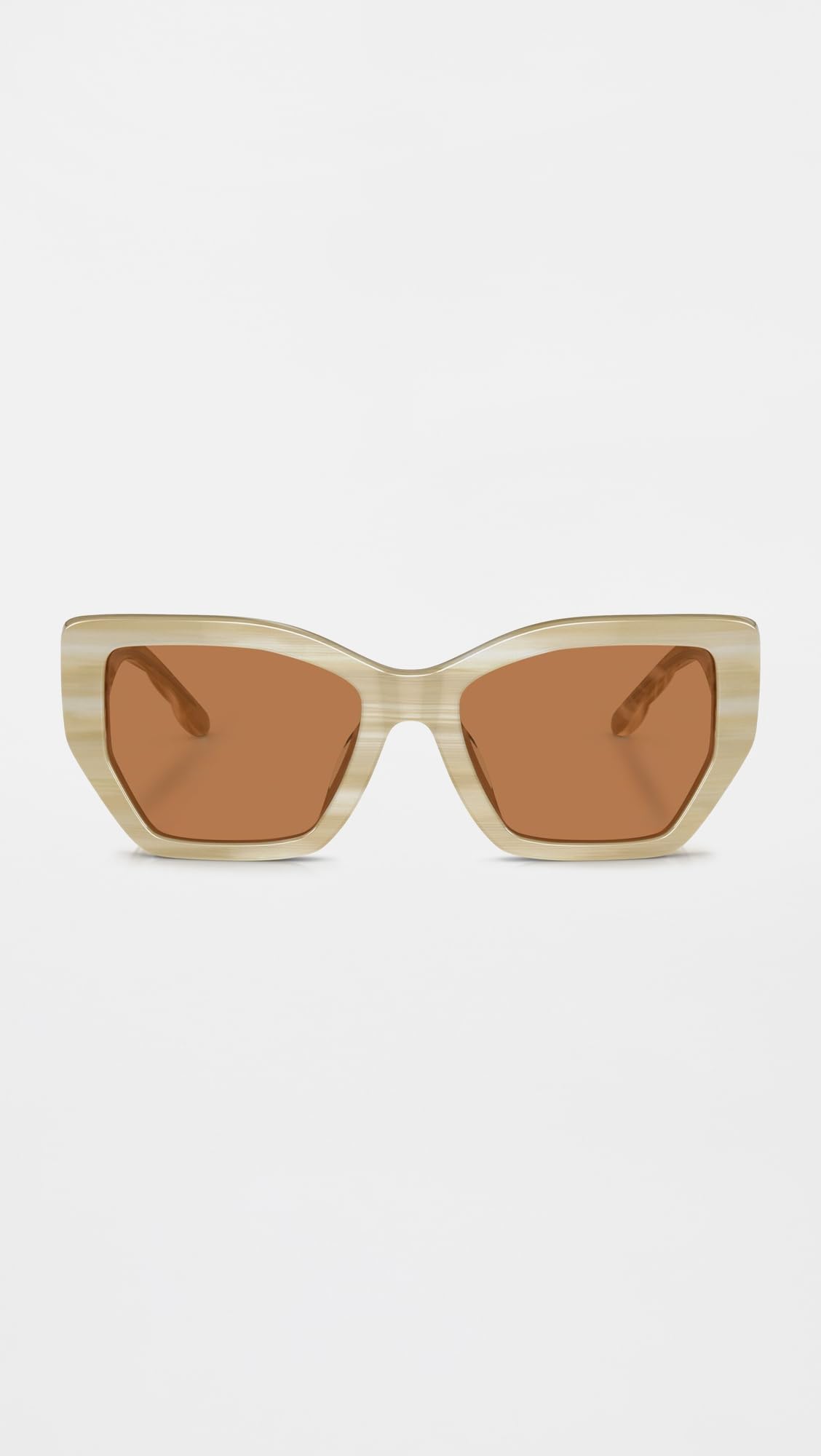 Tory Burch TY7187U Brown & Ivory Horn Sunglasses 53mm