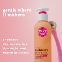 Thumbnail for eos Cashmere Shave Oil – Pink Champagne, Moisturizing Shave Oil with Shea Butter & Glycerin, Helps Prevents Irritation & Razor Burn, Vegan, 6 fl oz
