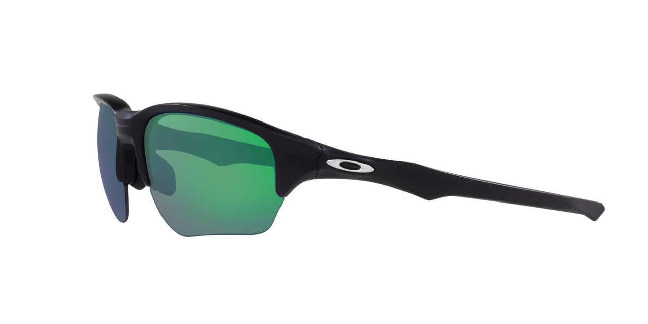 Oakley Men's OO9363 Flak Beta Rectangular Sunglasses, Matte Black/Green, 64mm