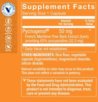 Thumbnail for Pycnogenol 50mg Antioxidant That Supports Cardiovascular, Skin Cellular Health (French Maritime Pine Bark Extract) (90 Capsules) by The Vitamin Shoppe