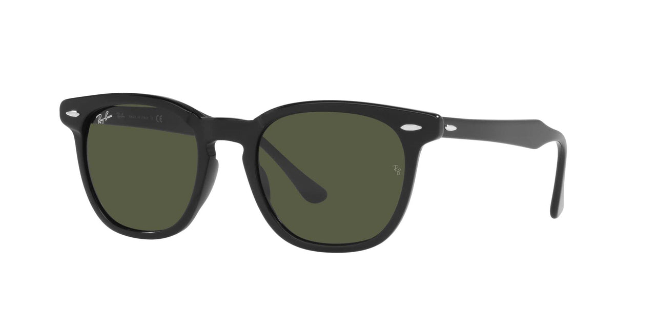 Ray-Ban RB2298 Hawkeye Square Sunglasses, Black/Green, 50 mm