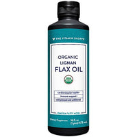 Thumbnail for Vitamin Shoppe - Certified Organic Flax Oil High Lignans, 16 fl oz liquid