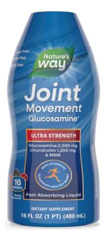 Nature's Way Joint Movement Glucosamine Fast Absorbing, 16 day supply, 16 Ounces (480 mL), Natural Berry (Packaging May Vary)