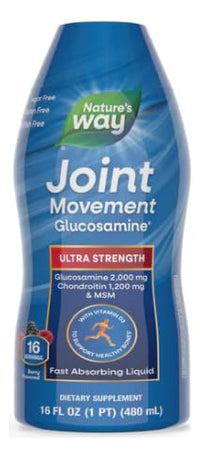 Thumbnail for Nature's Way Joint Movement Glucosamine Fast Absorbing, 16 day supply, 16 Ounces (480 mL), Natural Berry (Packaging May Vary)