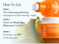 Thumbnail for Bliss Bright Idea Vitamin C Eye Cream - Brighten & Hydrate Anti-Aging Treatment, Reduces Fine Lines, Boosts Collagen & Firms, 3-O-Ethyl Ascorbic Acid, Tri-Peptide & Licorice Root, 0.5fl oz