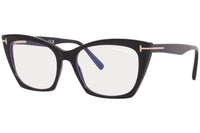 Thumbnail for Tom Ford FT 5709-B BLUE BLOCK Shiny Black 54/17/140 women Eyewear Frame