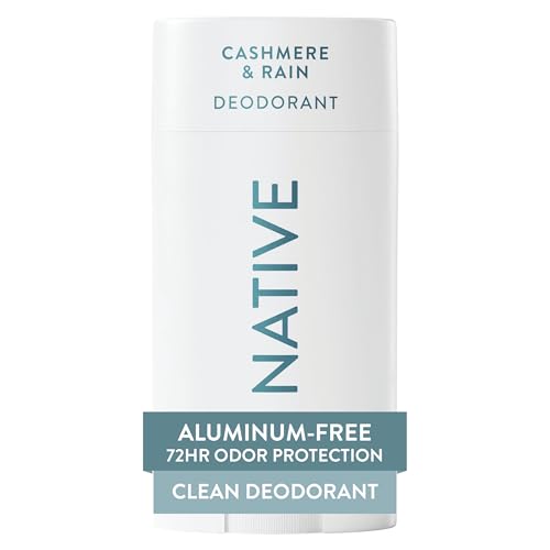 Image 1 of Default Title for the product Native Deodorant Contains Naturally Derived Ingredients, 72 Hour Odor Control, Deodorant for Women and Men, Aluminum Free, Cashmere & Rain, 2.65 Ounce (Pack of 12)