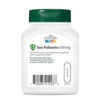Thumbnail for 21st Century Saw Palmetto 450mg Veg Capsules, 60 Count