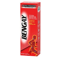 Thumbnail for Bengay Ultra Strength Topical Pain Relief Cream, Non-Greasy Topical Analgesic for Minor Arthritis, Muscle, Joint and Back Pain, Camphor, Menthol and Methyl Salicylate, 4 OZ