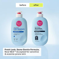 Thumbnail for eos Shea Better Sensitive Skin Body Lotion, 48-Hour Moisture Skin Care, For Dry Skin, Fragrance Free Body Lotion, Eczema Lotion, Vegan, 16 fl oz (Packaging may vary)