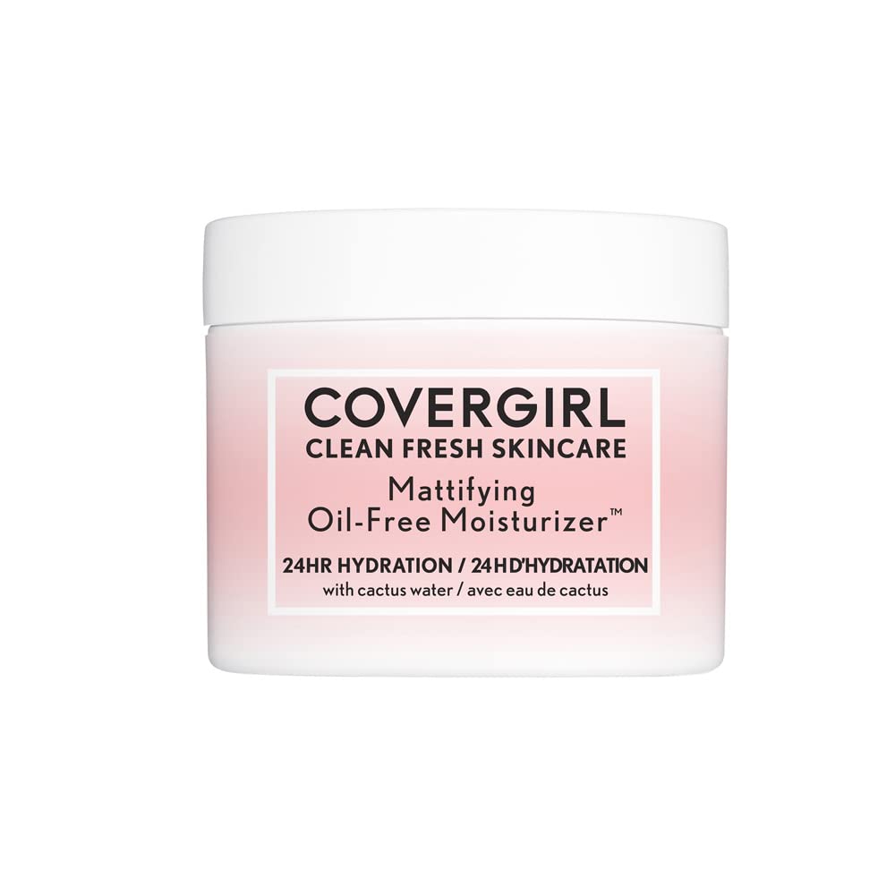 COVERGIRL Clean Fresh Skincare Mattifying Oil-Free Moisturizer, 2.0 Oz
