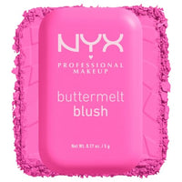 Thumbnail for NYX PROFESSIONAL MAKEUP Buttermelt Powder Blush, Fade and Transfer-Resistant Blush, Up to 12HR Make Up Wear, Vegan Formula - My Butta Half