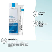 Thumbnail for La Roche-Posay Effaclar Adapalene Gel 0.1% Acne Treatment, Retinoid Cream, Acne Medication Gel for Blackheads & Whiteheads, Oil Free, Helps Clear and Prevent Blemishes & Clogged Pores