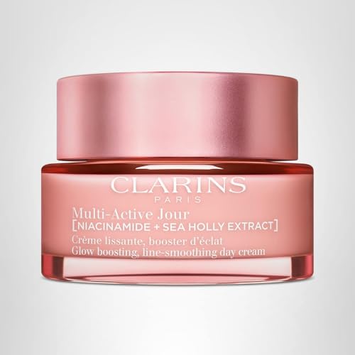 Clarins Multi-Active Day Moisturizer with Niacinamide | Smooth Fine Lines | Visibly Tighten Pores | Even Tone and Texture | Boost Glow | Strengthen Moisture Barrier | All Skin Types | 1.7 Ounces