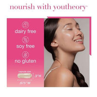 Thumbnail for Youtheory Total Beauty, Hibiscus and Cucumber Botanical Blend. 90 Capsules