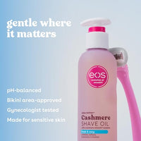 Thumbnail for eos Cashmere Shave Oil – Fresh & Cozy, Moisturizing Shave Oil with Shea Butter & Glycerin, Helps Prevents Irritation & Razor Burn, Vegan, 6 fl oz
