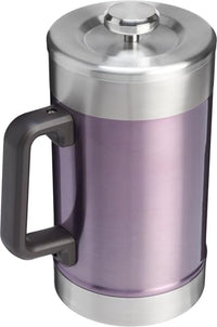 Thumbnail for STANLEY Classic Stay-Hot French Press Coffee Maker 48 oz | 5 Minute Brew, 4 Hours Hot | Mesh Filter for Coffee Grounds | Insulated Stainless Steel French Press | BPA-Free | Wisteria Shine