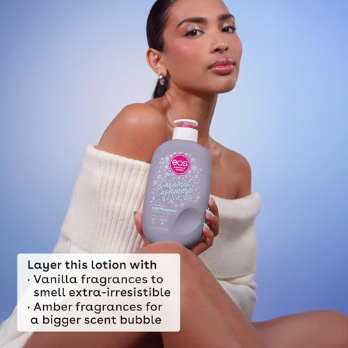 eos Shea Better Travel Size Body Lotion, Caramel Cashmere, Holiday, Limited Edition Skin Care, 24-Hour Moisture, Body Lotion for Women, travel size toiletries, Vegan, 2.5 fl oz