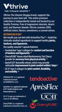 Thumbnail for Activeflex Plus Joint Support for Flexibility Mobility, Supports Exercise Recovery, 60 Vegetable Capsules by Vthrive