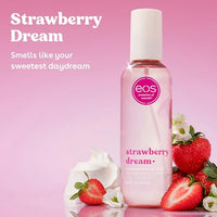 Thumbnail for eos Cashmere Body Mist, Strawberry Dream, Body Spray for Women, Strawberry Perfume, Hair Mist, Moisturizing, Hyaluronic Acid, Glycerin, Vegan, Cruelty-free, 6 fl oz