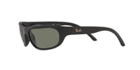 Thumbnail for Ray-Ban Men's RB4033 Predator Rectangular Sunglasses, Matte Black/Polarized Green, 60 mm