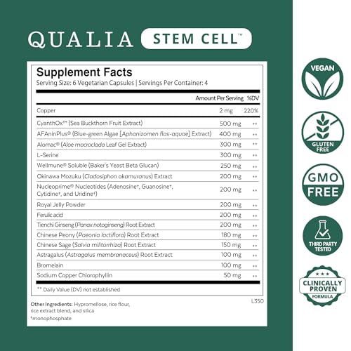 Image 3 of QUALIA LIFE SCIENCES Qualia Senolytic & Qualia Stem Cell 1-Month Supply Bundle