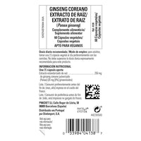 Thumbnail for Solgar Korean Ginseng Root Extract, 60 Vegetable Capsules - Immune Support - Standardized, Full Potency (SFP) - Non-GMO, Vegan, Gluten Free, Dairy Free, Kosher - 60 Servings, Standard Packaging
