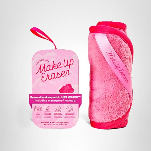 The Original MakeUp Eraser PRO, Effortlessly Remove All Makeup Using Only Water, Including Waterproof Mascara, Eyeliner, Foundation, Lipstick, Sunscreen,and More! Original Pink, 1ct.