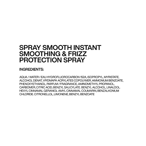 Redken Spray Smooth Anti Frizz Hair Spray | Frizz Control and Heat Protection | Instant Smoother | With Citric Acid | Paraben, Sulfate & Silicone-Free| 7.5 Oz