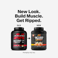 Thumbnail for Muscletech Whey Protein Powder (Vanilla Cream, 4LB) - Nitro-Tech Ripped Whey Protein Isolate & Peptides Smoothie Mix for Lean Muscle & Fast Recovery - 30g of Whey Protein for Women & Men
