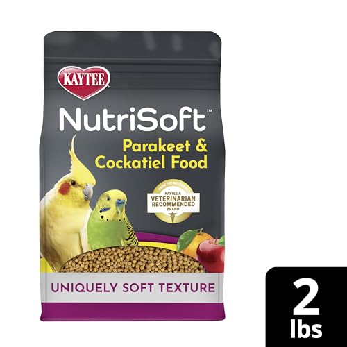 Kaytee NutriSoft Pet Parakeet & Cockatiel Bird Food, 2 lb