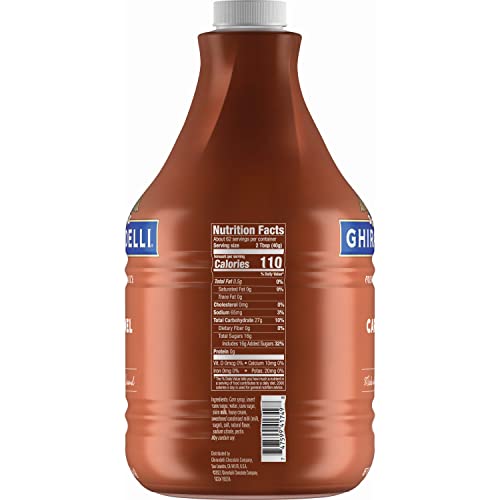 Ghirardelli Chocolate Company Caramel Sauce Pump Bottle, 87.3 oz (Pack of 1)