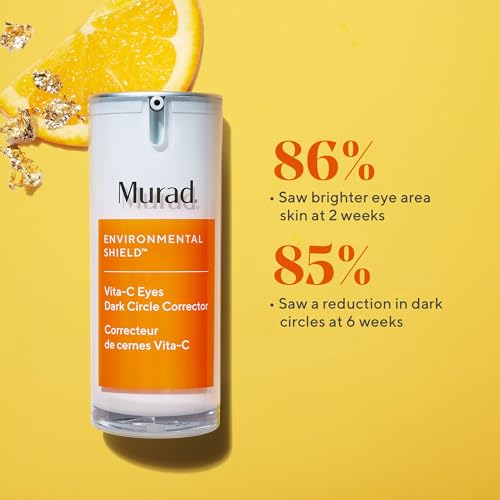 Murad Vita-C Eyes Dark Circle Corrector – Environmental Shield Vitamin C Brightening Serum – Anti-Aging Treatment for Puffiness and Wrinkles, 0.5 Fl Oz