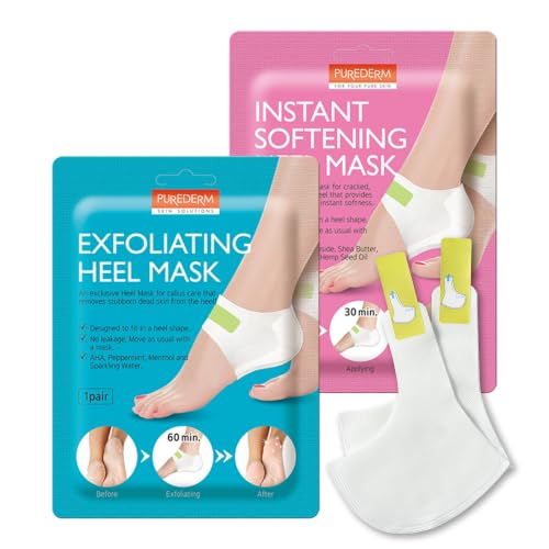 Image 3 of Heel Mask Duo for the product Purederm Exfoliating Foot Mask