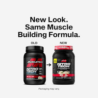 Thumbnail for Muscletech Whey Protein Powder (Vanilla Cream, 2.2 Pound) - Nitro-Tech Ultimate Muscle Building Formula with Whey Protein Isolate & Peptides - 30g of Protein, 3g of Creatine & 6.8g of BCAA