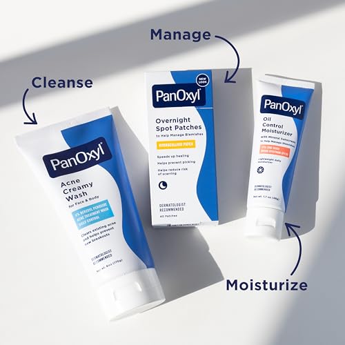 PanOxyl AM Oil Control Moisturizer, NEW Sheer Formula, Absorbs Excess Oil and Reduces Shine, with Mineral Sunscreen for Acne Prone and Oily And All Skin Tones - 1.7 oz